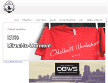Tablet Screenshot of oddballworkshop.com